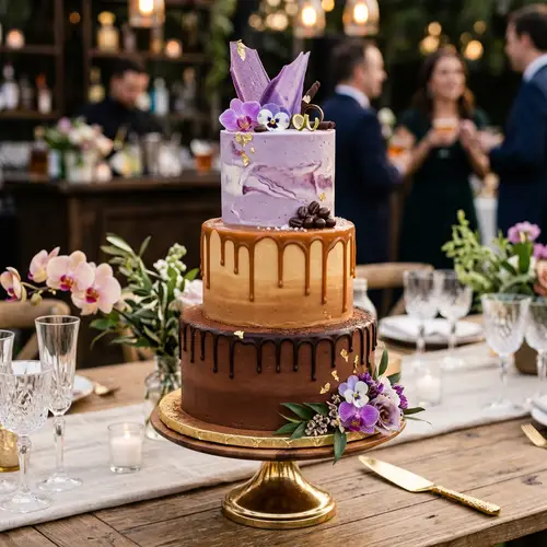Three-Tier Cocktail-Inspired Cake Design