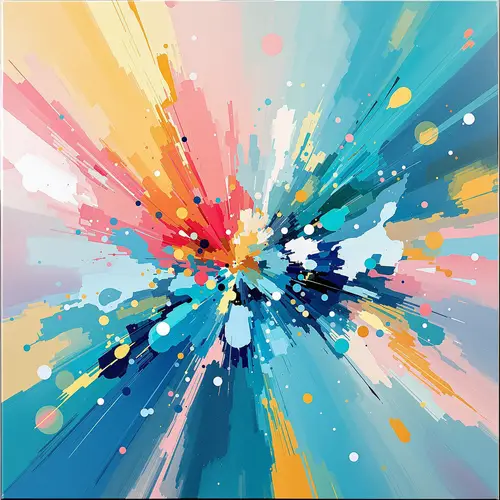 Vibrant Abstract Expressionism Wall Art