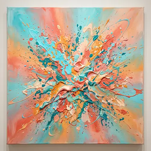 Vibrant Abstract Expressionism Wall Art