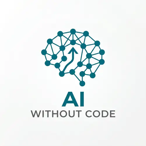 AI Teaching Without Code - Minimalist Logo Design
