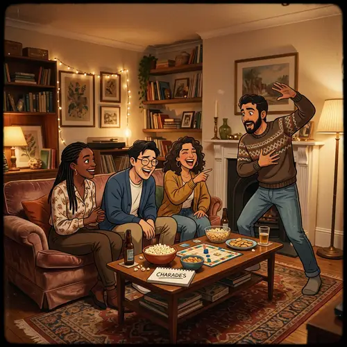 Fun-Filled Charades Night with Friends