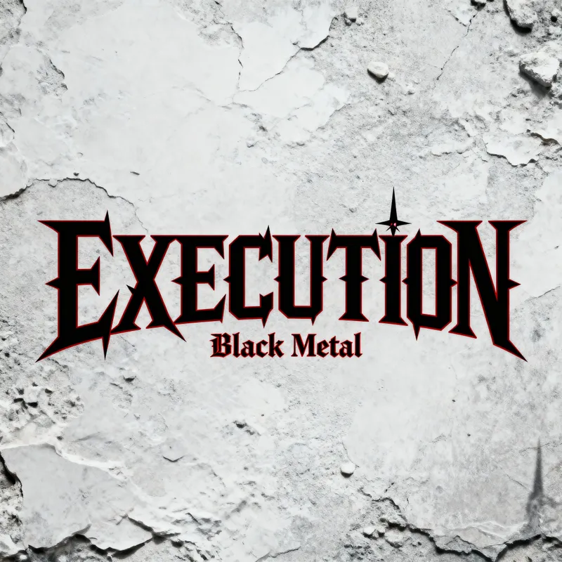 EXECUTION Black Metal Band Logo Design