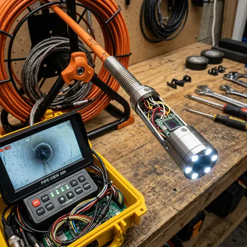 Detailed View of Advanced Drain Inspection Camera