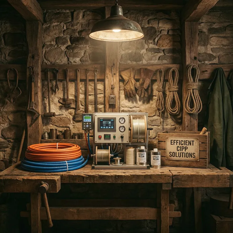 Efficient CIPP Pipe Lining in Warm Rustic Light