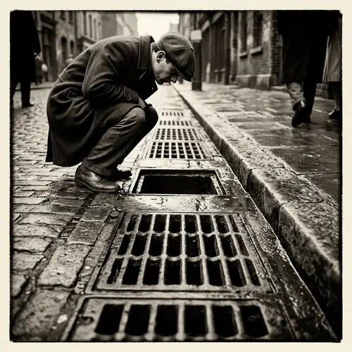 Classic Photography of Drains: Nostalgic Aesthetic