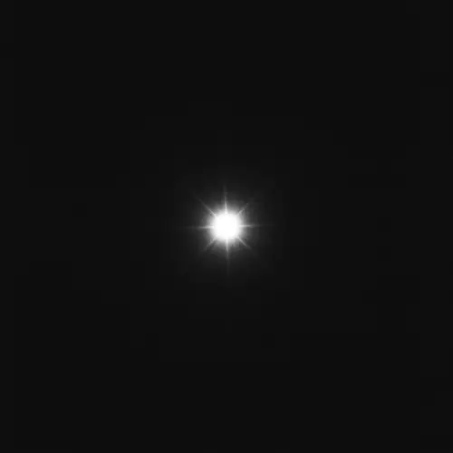 Minimalist Star against Black Background
