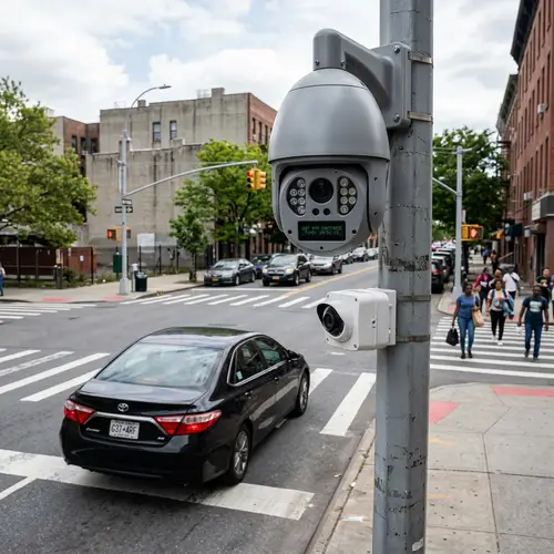 Pedestrian Cameras Capturing Car License Plates