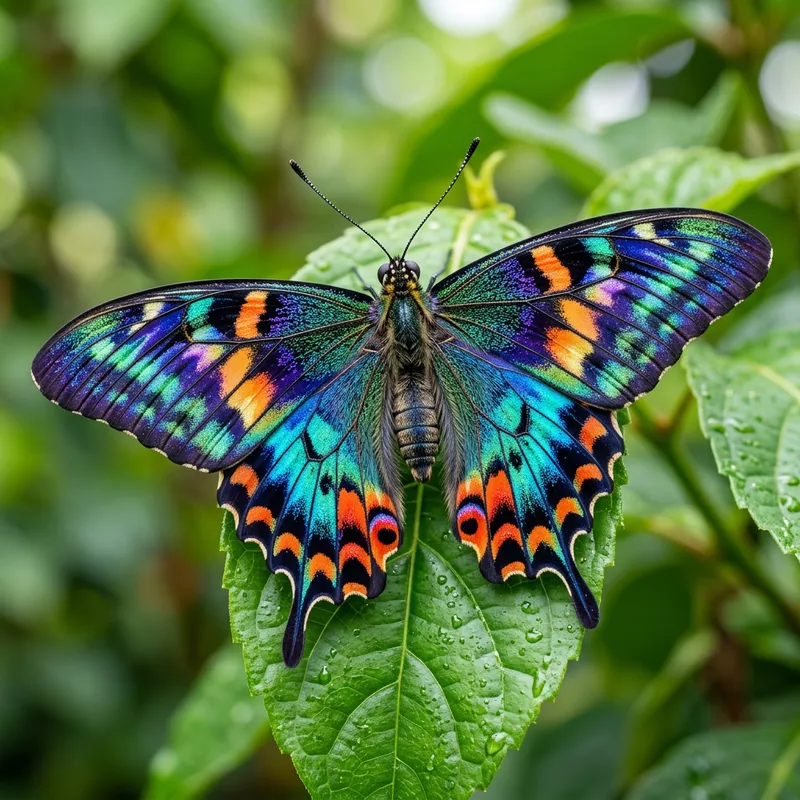 Vibrant Large Colorful Butterfly Image