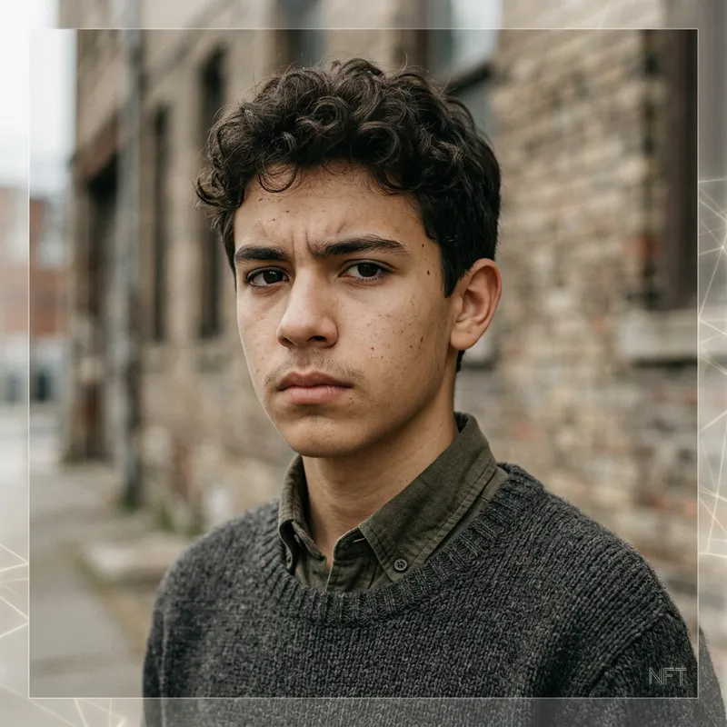 Professional NFT Artwork - Sophisticated Hispanic Teenage Boy Theme