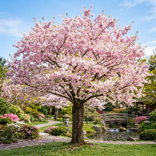 Cherry Blossom Tree in Full Bloom - Stunning Springtime Image