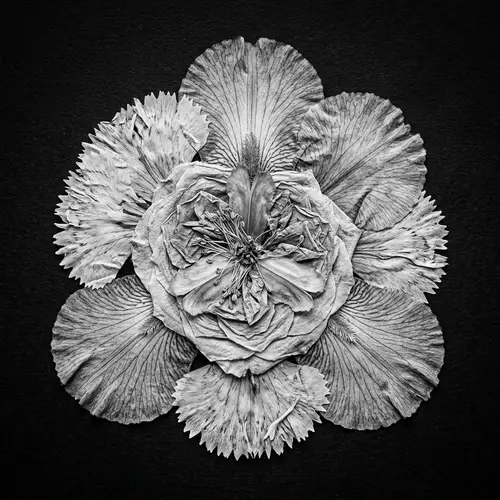 Unique Pressed Flower Chimera Composition Photo | Botanical Photography