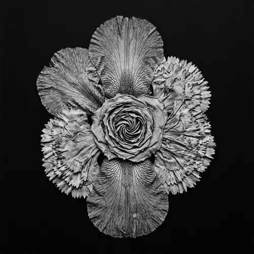 Chimera Floral Member: Iris, Carnation & Rose | Detailed Botanical Form