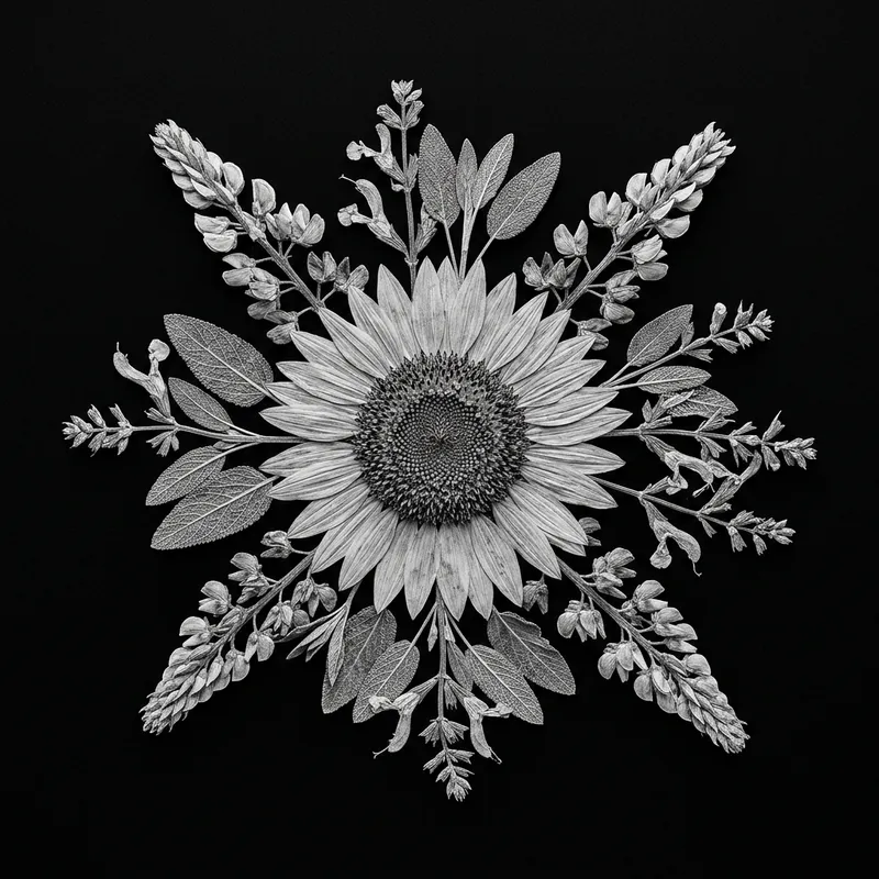 Vivid Pressed Flower Chimera Photography | Botanical Art