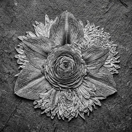 Intricately Woven 'Chimera' Pressed Flower Photo