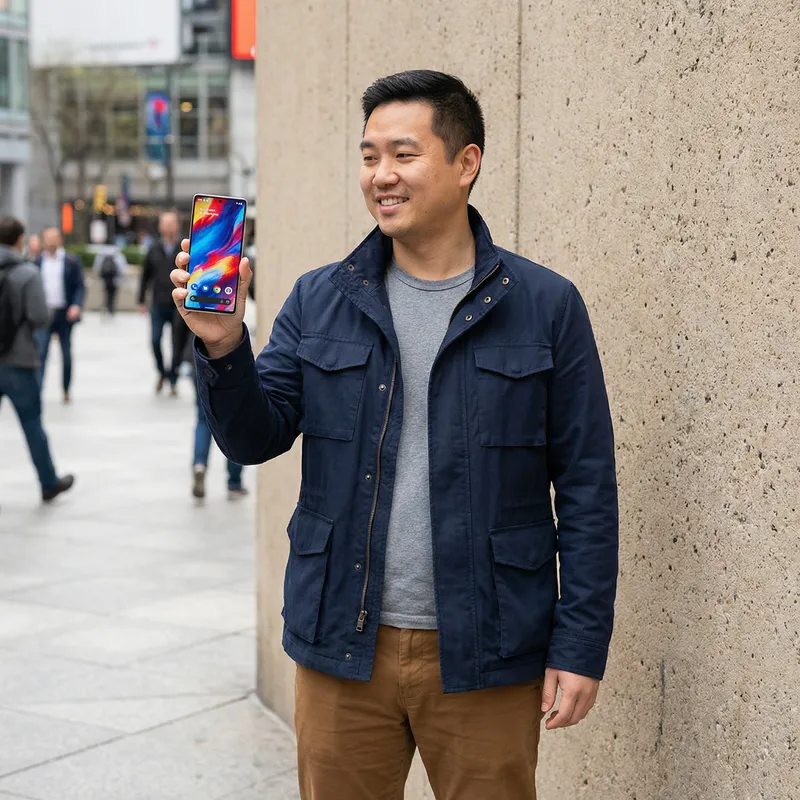 Man with iPhone: The Modern Connection