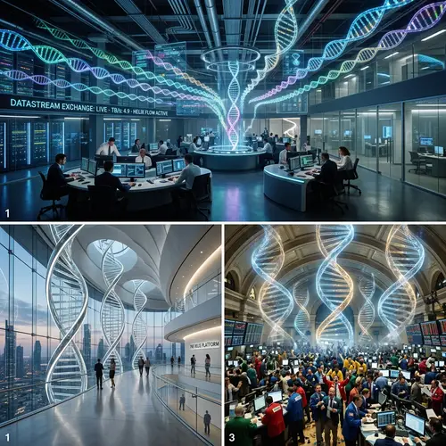 Futuristic DNA-Like Helix Exchange Platform