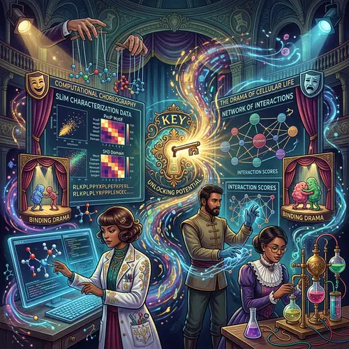 Computational Analysis of SLiM-Based Interactions | Scientific Visualization Art