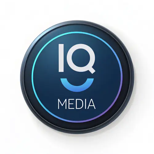 Modern IQ Media Logo Design for Movies App