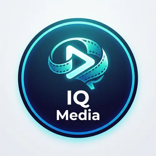 Modern IQ Media Logo Design for Movies App