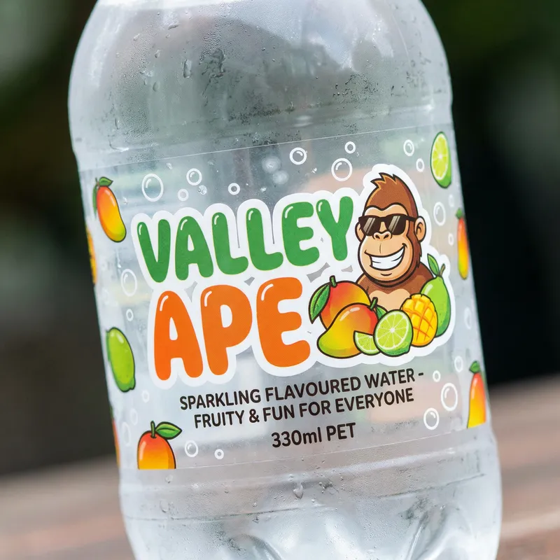 Valley Ape Sparkling Water Packaging Design