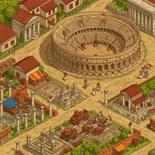 Ancient Rome PixelArt Tileset for Games