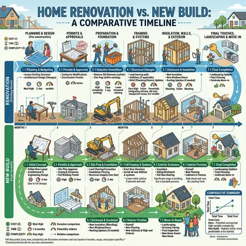 Home Renovation vs New Home Build: Process Comparison Timeline
