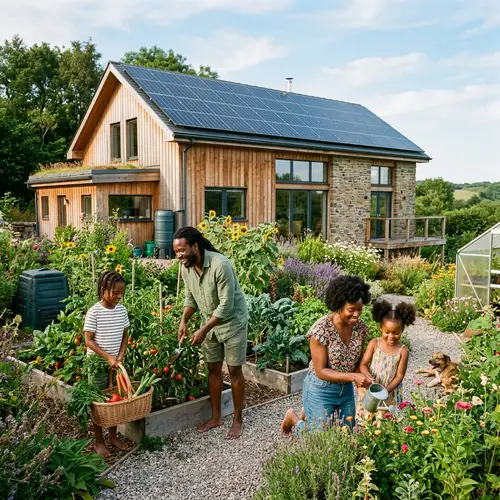Sustainable Home with Solar Panels & Lush Garden | Black Family Outdoors