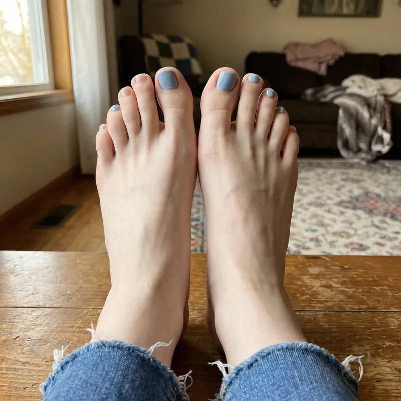Stunning Close-Up of a Woman's Bare Feet