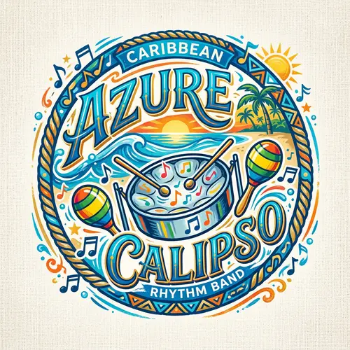 Azure Calipso Band Logo Design | Caribbean Music Inspired
