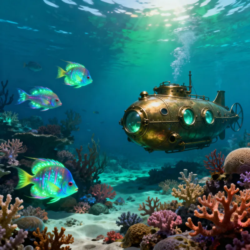 Jules Verne Inspired Ocean Depths