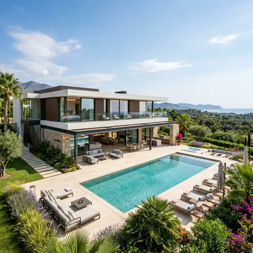 Modern Two Story Mansion with Pool