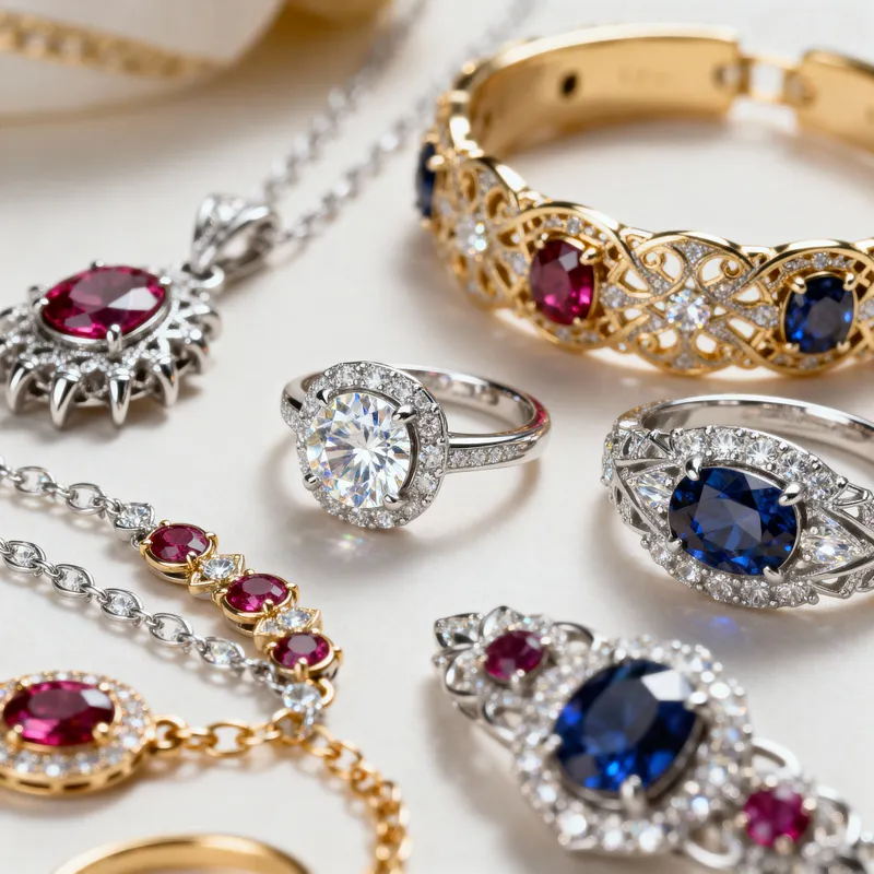 Exquisite Jewelry Design with Gemstones & Metalwork