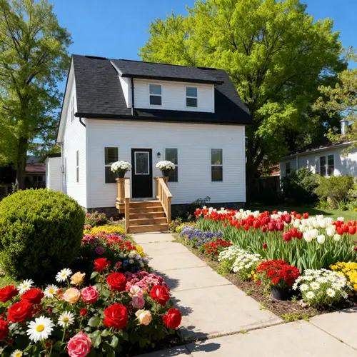 Transform Your Front Yard with Flowers and Trees