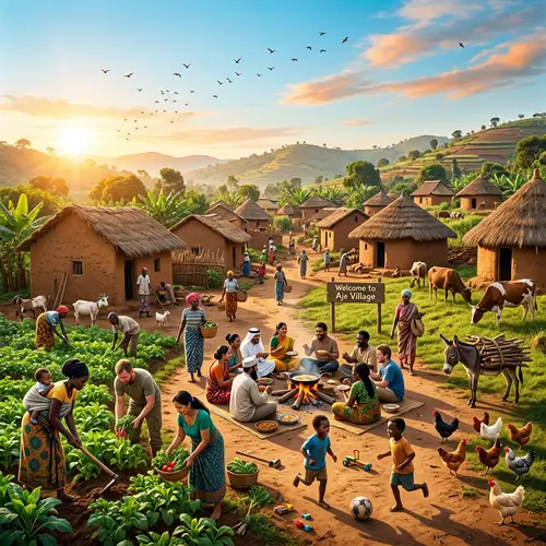 Vibrant Village Life in Aje: Diverse Culture & Daily Routines