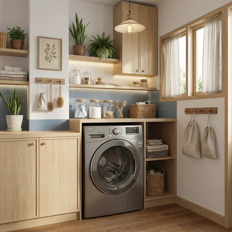 Charming Compact Laundry Room Ideas