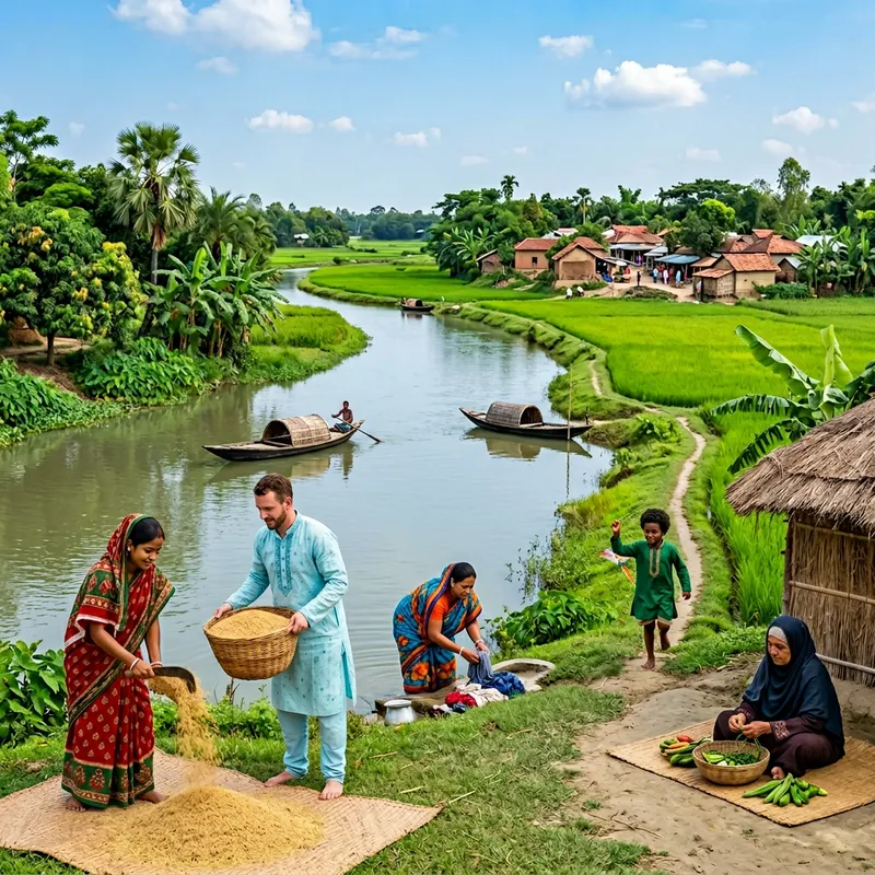 Beautiful Bangladesh - Captivating Scenery and Rich Fields