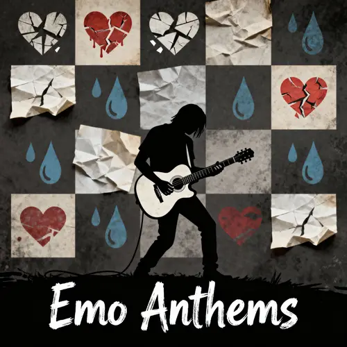 Emo Anthems Playlist Cover Design