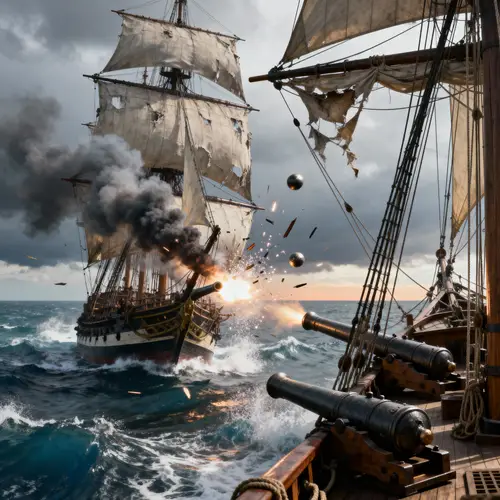 Epic Cannon Battle on the High Seas