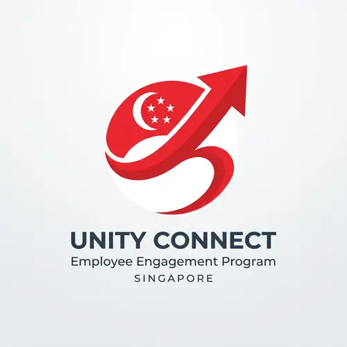 Marketing Singapore Flag Inspired Employee Engagement Logo