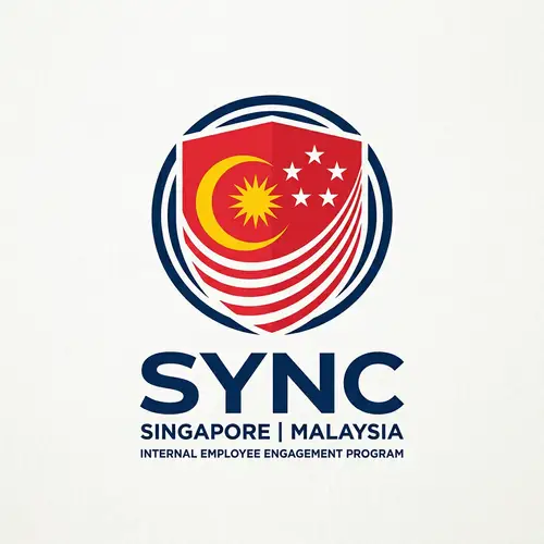 Corporate Employee Engagement Program Logo - Malaysia & Singapore Flags