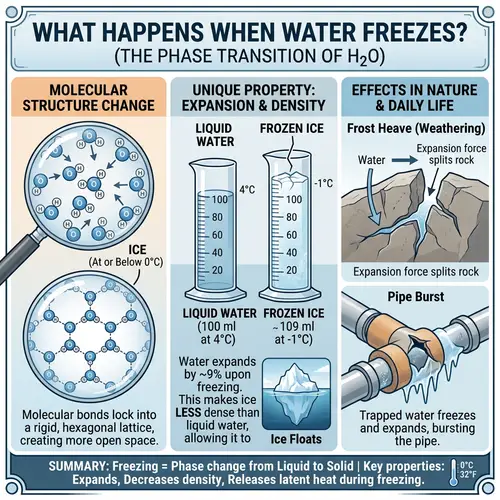 What Happens When Water Freezes?