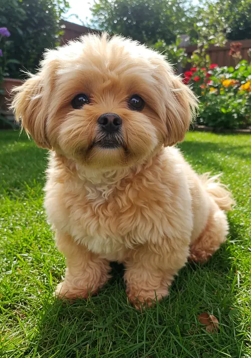 Cute Light Caramel Shih Tzu Dog
