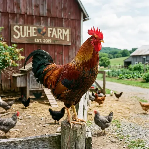 Suhe Farm: Majestic Rooster Photography