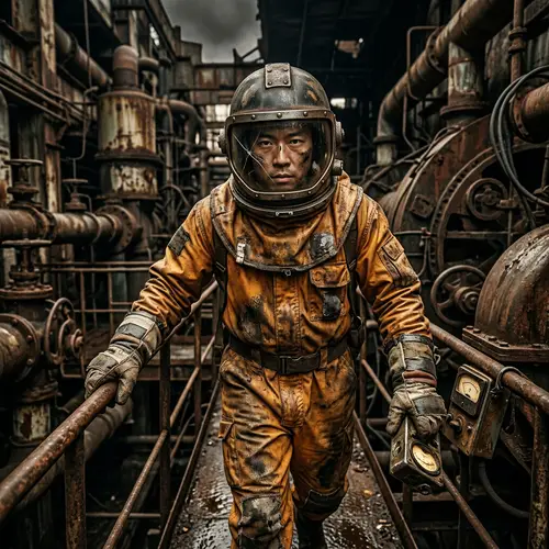 Vintage Rust Hazmat: A Story of Industrial Resilience