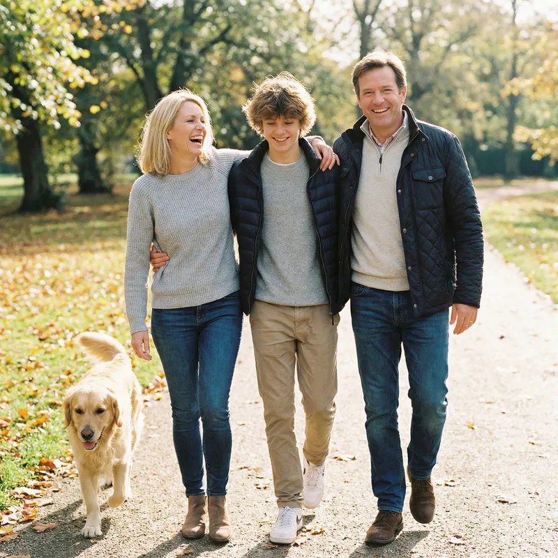Happy Family with Teenage Son | Family Portraits