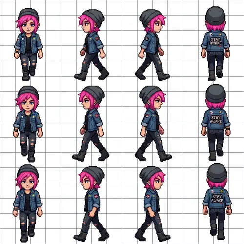 Chloe Price Inspired RPG Maker MV Character