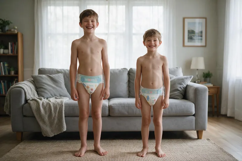 Joyful Moments: Caucasian Boys in Diapers Joyful Moments: Caucasian Boys in Diapers