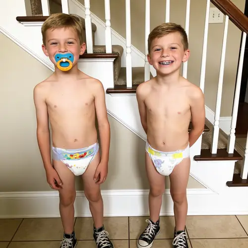 Smiling Boys at Home: A Joyful Moment