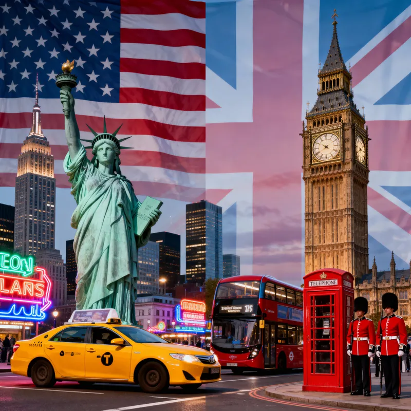 American & British Culture Fusion: A Visual Journey