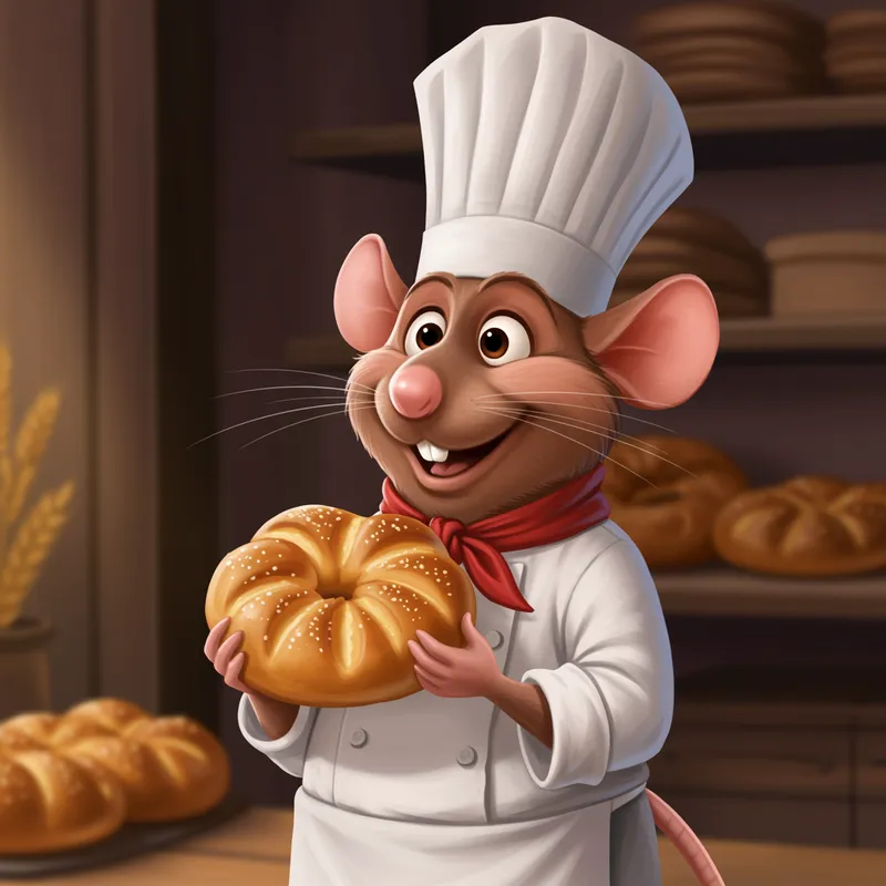 Emile the Baker: Charming Ratatouille Character